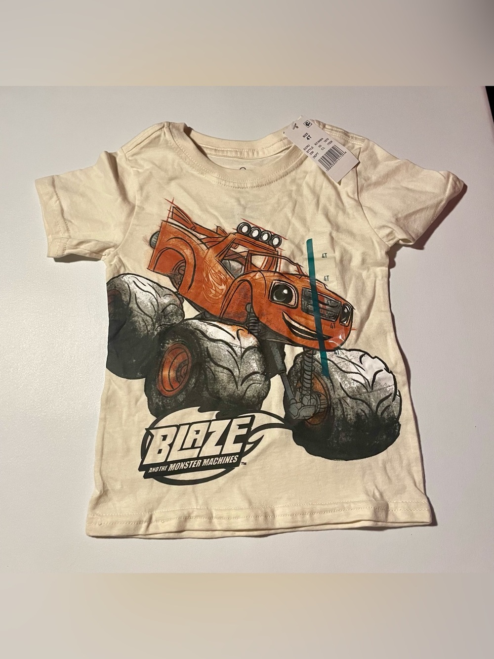 Nickelodeon Toddler Boys Blaze & the Monster Machines Graphic Shirt 4T NWT
